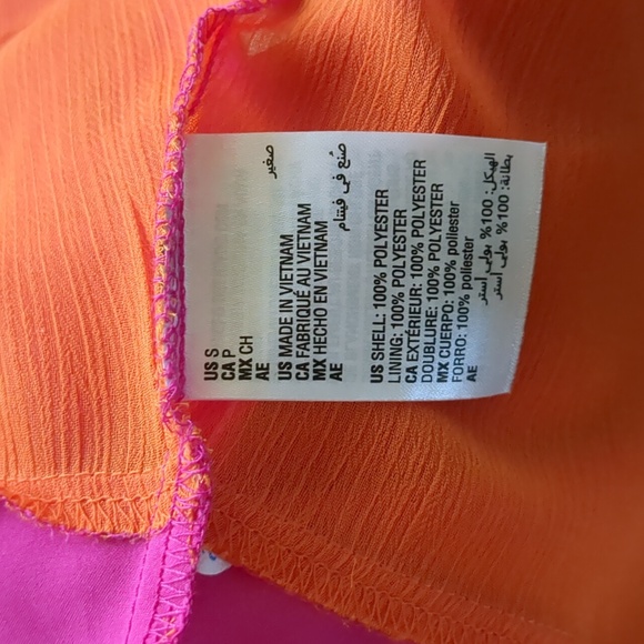 BAR III FUSCHIA/ORANGE DRESS - Picture 10 of 10